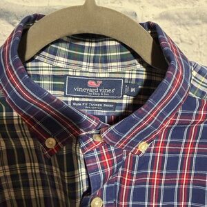 Vineyard Vines Slim Fit Tucker Shirt, Plaid, Size Medium